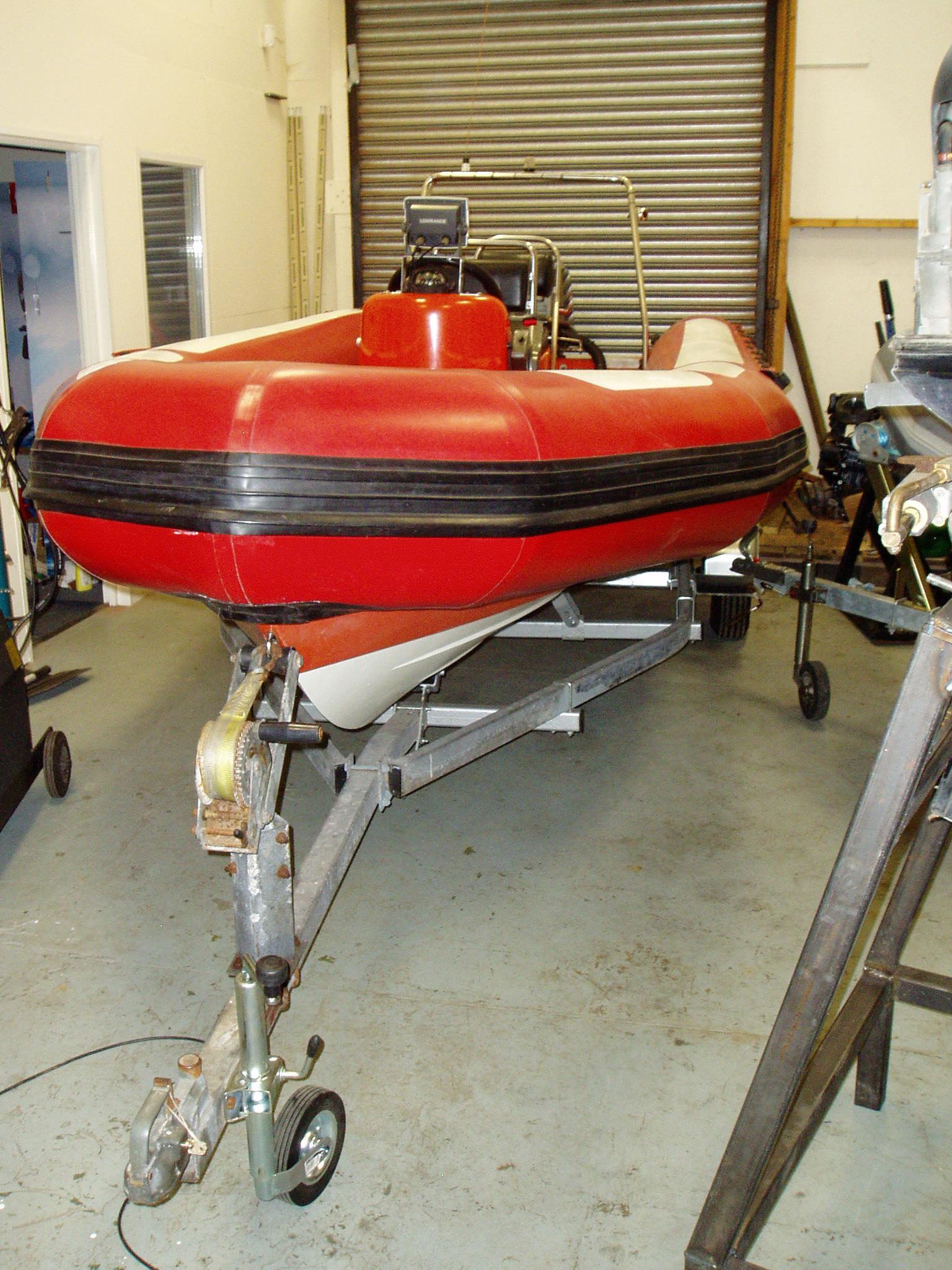Stock boat at Auto Marine Services