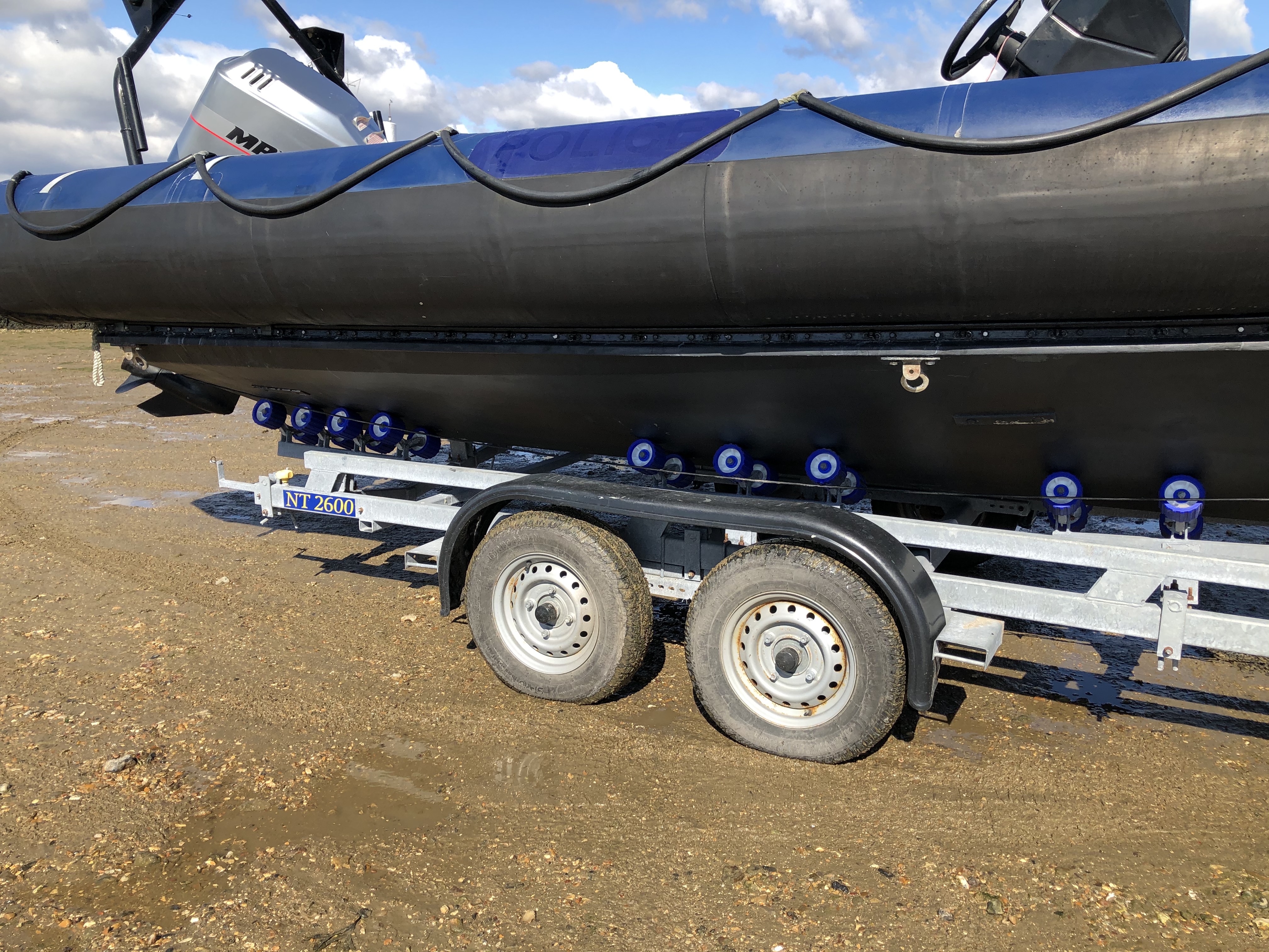 Stock boat at Auto Marine Services