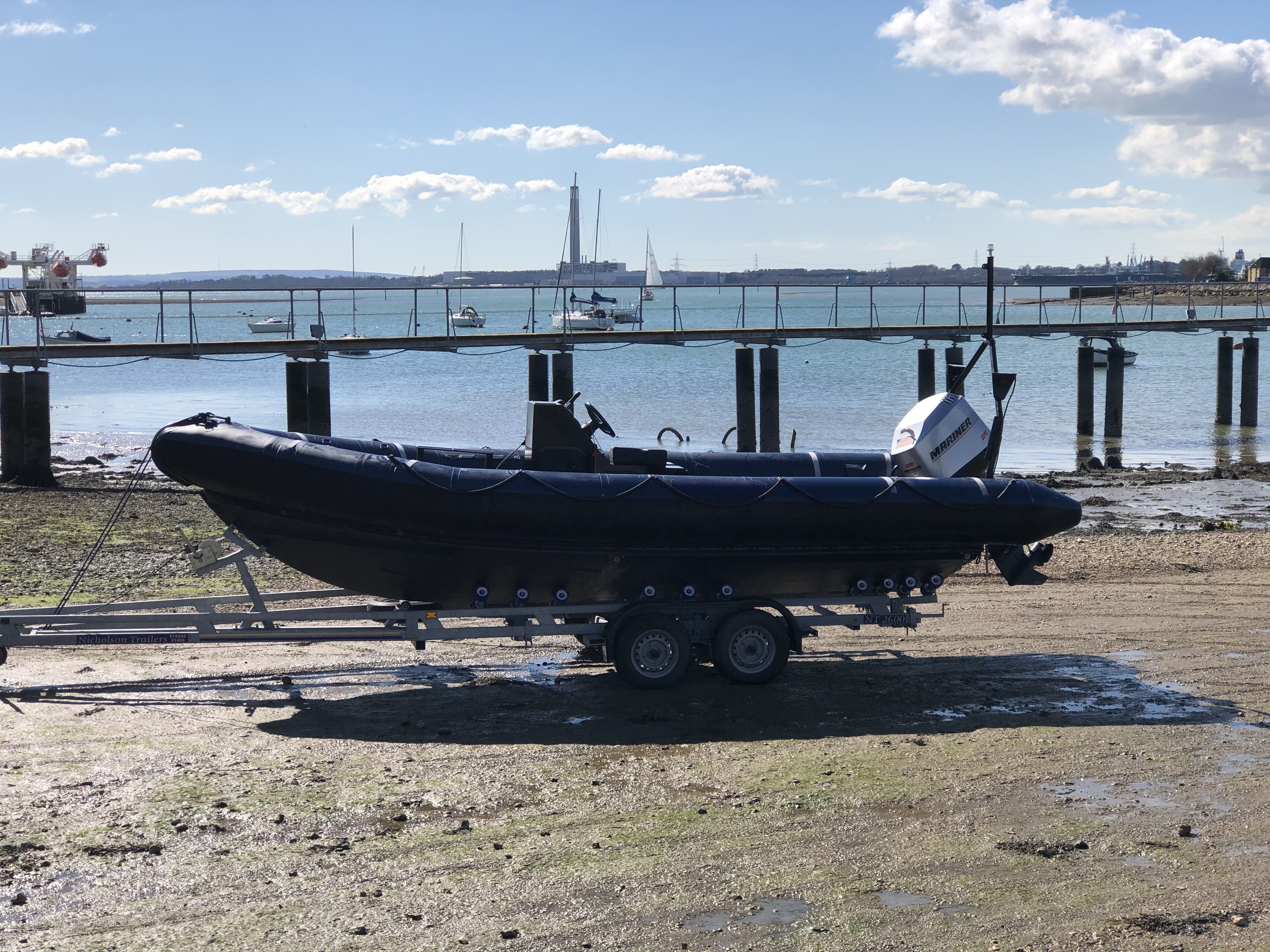 Stock boat at Auto Marine Services